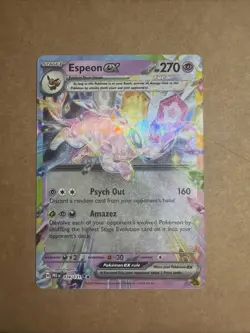 Espeon EX 34/131 Pokemon Prismatic Evolutions Holo Double Rare NM - Image 1