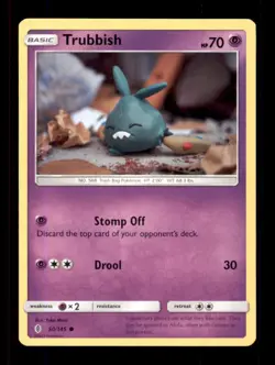 TRUBBISH 50/145 C GUARDIANS RISING POKEMON NM/M - Image 1
