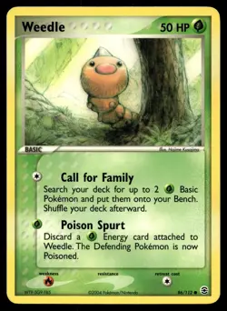 WEEDLE 86/112 COMMON FIRERED & LEAFGREEN POKEMON - Image 1