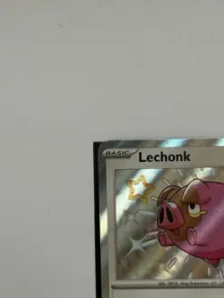 Lechonk 207/091 Shiny Rare Paldean Fates Pokemon Holo Near Mint - Image 2