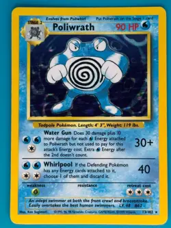 Pokemon - Poliwrath 13/102 Holo [Base Set] *Lightly Played - LP* - Image 1