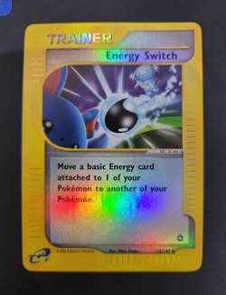 Nintendo Pokemon TCG Energy Switch 120/147 Aquapolis 2002 Uncommon Reverse Holo - Image 1