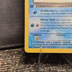 1st Edition Dark Wartortle Team Rocket 46/82 NM Pokemon TCG - Image 4