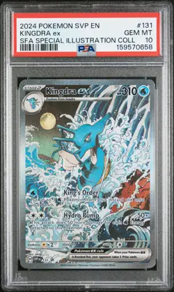 2024 POKEMON SVP EN-SV BLACK STAR PROMO #131 KINGDRA EX PSA 10 - Image 1
