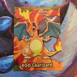 Topps Charizard #06 TV Animation Edition Transparent Blue Logo - Image 1