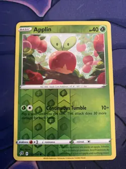 Pokemon TCG Rebel Clash Reverse Holo Applin 020/192 - Image 1