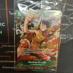 One Piece TCG Monkey D. Luffy P-135 WINNER Sealed - Image 1