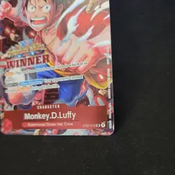 Monkey D Luffy ST01-012 Treasure Cruise WINNER Promo One Piece TCG NM EN - Image 5
