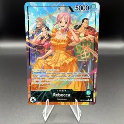 One Piece TCG Rebecca OP15-039 - Leader Alt Art - Adventure On Kami’s Island - Image 1