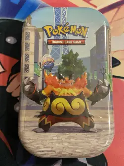 Pokemon TCG Lumiose City Mini Tin Emboar Promo Mega Evolution NEW SEALED - Image 1