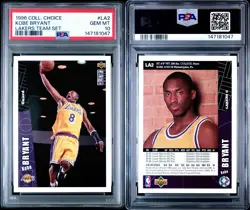 1996-97 Upper Deck Collector's Choice Team Sets Kobe Bryant #LA2 (RC) - Image 1