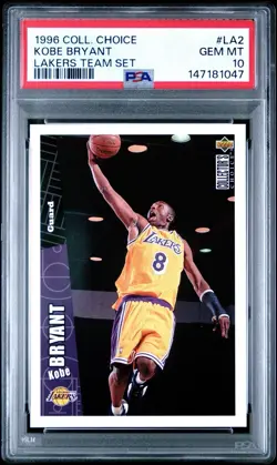 1996-97 Upper Deck Collector's Choice Team Sets Kobe Bryant #LA2 (RC) - Image 2