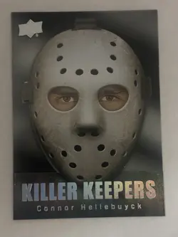 Connor Hellebuyck Killer Keepers SSP /35 2025-26 Upper Deck Extended Series - Image 1