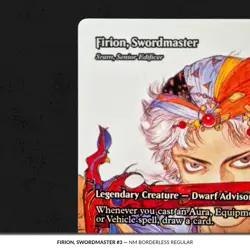 3 Firion, Swordmaster (Sram, Senior Edificer) Borderless NM MTG FCA Regular - Image 2