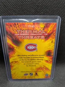 2025-26 Upper Deck Extended Series Thermal Threats Ivan Demidov #TT-ID Rookie RC - Image 2