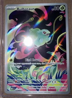 Pokemon TCG Bulbasaur Illustration Rare Mega Evolution Card 133/132 NM Condition - Image 1