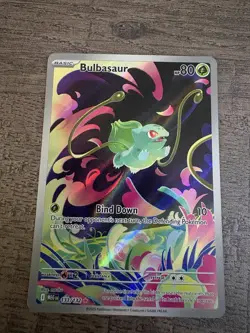 Pokemon TCG Mega Evolution Bulbasaur Card 133/132 Illustration Rare NM - Image 1