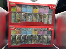 Lot of 2 - Pokemon TCG Prismatic Evolutions 8-Tin Costco Sets NEW Factory Sealed - Image 1