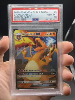 PSA 10 GEM MINT Charizard GX 9/68 Hidden Fates Pokemon English Ultra Rare - Image 3