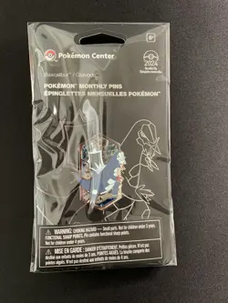 Pokemon Center Monthly 8 of 12 Dragon Types Baxcalibur Pin 2024 New Sealed - Image 1