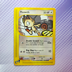 Pokemon Card - Meowth 121/165 - Expedition WOTC Vintage 2002 E Series - Image 1