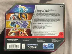 Pokemon TCG Tin Paradox Destinies Gouging Fire EX Sealed 1 Of 4 Collectible - Image 4