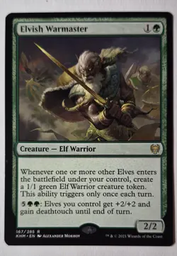 Elvish Warmaster Kaldheim Regular - Image 1