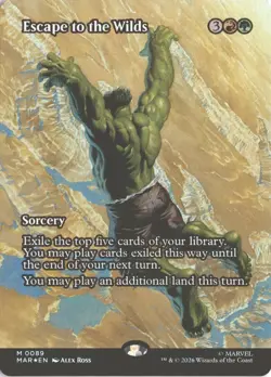 MTG Escape to the Wilds (89) *Foil* Borderless Marvel Universe Eternal-Legal NM - Image 1