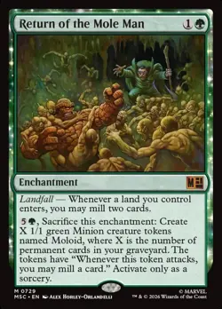 Return of the Mole Man Marvel Super Heroes Commander #729 Magic TCG - Image 1