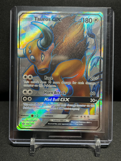 Tauros GX 144/149 Ultra Rare Holo Pokemon 2017 Sun & Moon - NM - Image 1
