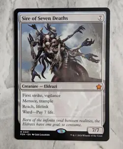 Sire of Seven Deaths | MTG FDN | Mythic Eldrazi Creature Commander EDH | NEW NM - Image 1