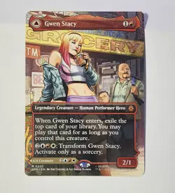 MTG Gwen Stacy 0202 Regular (Borderless) Marvel's Spider-Man NM SPM - Image 1