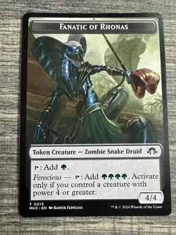 Fanatic of Rhonas Token #15 ** (NM) - Modern Horizons 3 MTG - Image 1