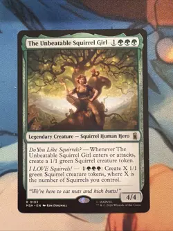 MTG Marvel Super Heroes #193 The Unbeatable Squirrel Girl - Near Mint or Better - Image 1