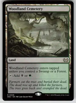 Woodland Cemetery Normal R Commander: Duskmourn: House of Horror 326 NM - Image 1