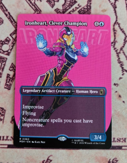 MTG Ironheart, Clever Champion Borderless Marvel Super Heroes NM - Image 1