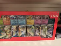 2x Pokemon TCG Prismatic Evolutions Costco 8 Mini-Tin Bundle - Image 1