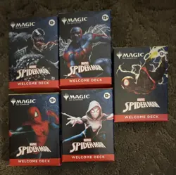 Magic: The Gathering Marvel Spider-Man Welcome Deck Lot 5 Spider-Man Venom 13+ - Image 1