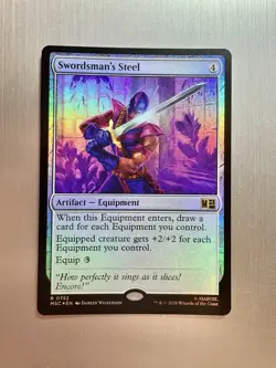 Swordsman’s Steel - 752 - MTG: Marvel Super Heroes - Rare - FOIL - Image 1