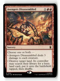 Avengers Disassembled 124 Rare MTG MSH NM - Image 2