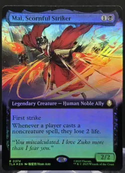 Mai, Scornful Striker #374 Avatar: The Last Airbender Extended Art Rare Foil - Image 1