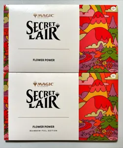 Magic The Gathering Secret Lair Flower Power Foil + Non Foil Set Fast Ship - Image 1