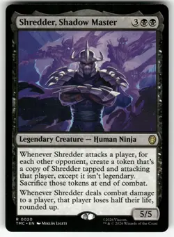 Shredder, Shadow Master 20 Commander: Teenage Mutant Ninja Turtles MTG NM - Image 1