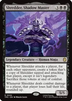 Shredder, Shadow Master 20 Commander: Teenage Mutant Ninja Turtles MTG NM - Image 3