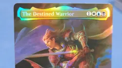 The Destined Warrior Borderless Foil NM - FIC 443 Final Fantasy Commander MTG - Image 2