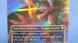 The Destined Warrior Borderless Foil NM - FIC 443 Final Fantasy Commander MTG - Image 3