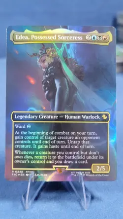 MTG - Edea, Possessed Sorceress Rare #0448 (Borderless) Foil NM - Image 1