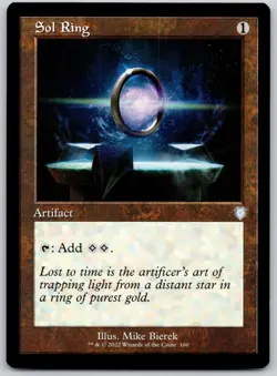 Sol Ring (Retro Frame) 160 Commander: The Brothers' War Magic: The Gathering NM - Image 1