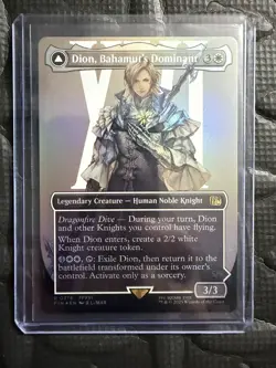 2025 Dion, Bahamut's Dominant / Bahamut, Warden of Light FIN 376 Foil MTG - Image 1
