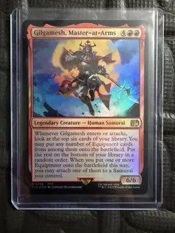 2025 Gilgamesh, Master-at-Arms FIN 139 Foil Final Fantasy MTG - Image 1